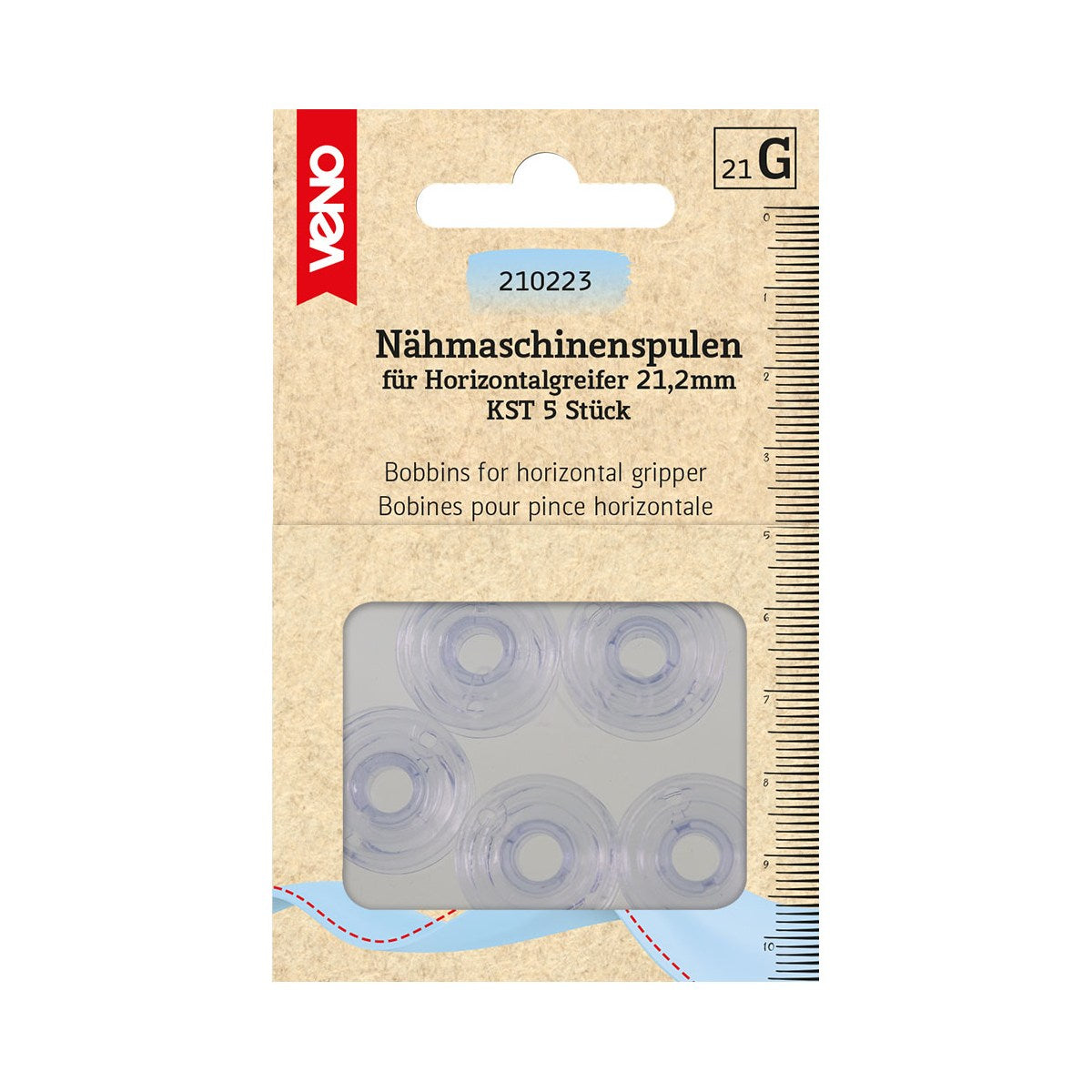 VENO Horizontalgreifer 210223 – 5 Ersatzgreifer für Nähmaschinen